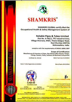 RELI SLEEVE ICV Certificate